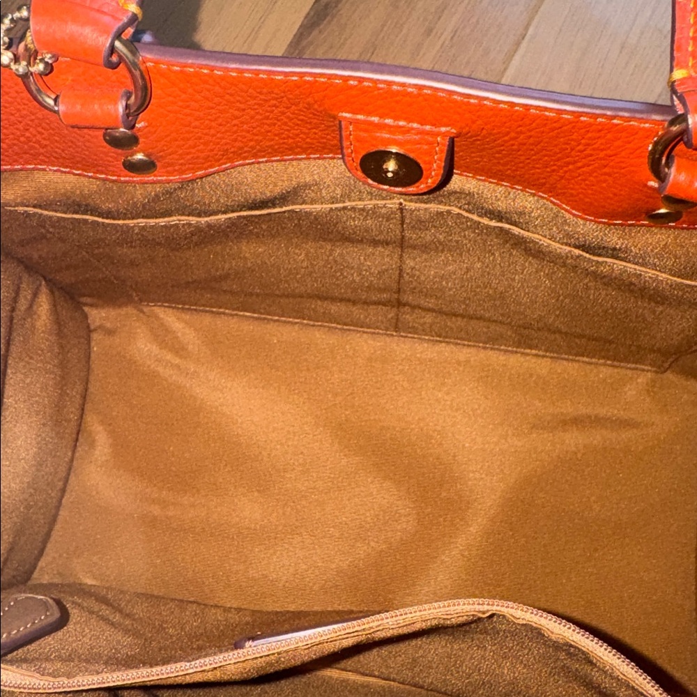 LOW START Coach Dempsey Carryall in signature canvas with strawberry print NWOT - Picture 7 of 11